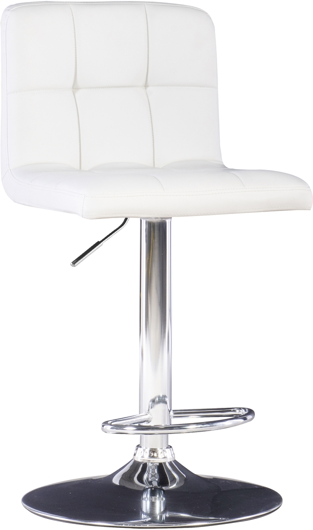 Cerics White Desk Stool - Thumbnail - Image 2