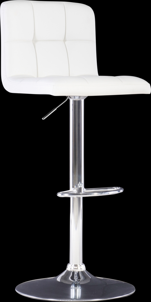 Cerics White Desk Stool - Thumbnail - Image 1