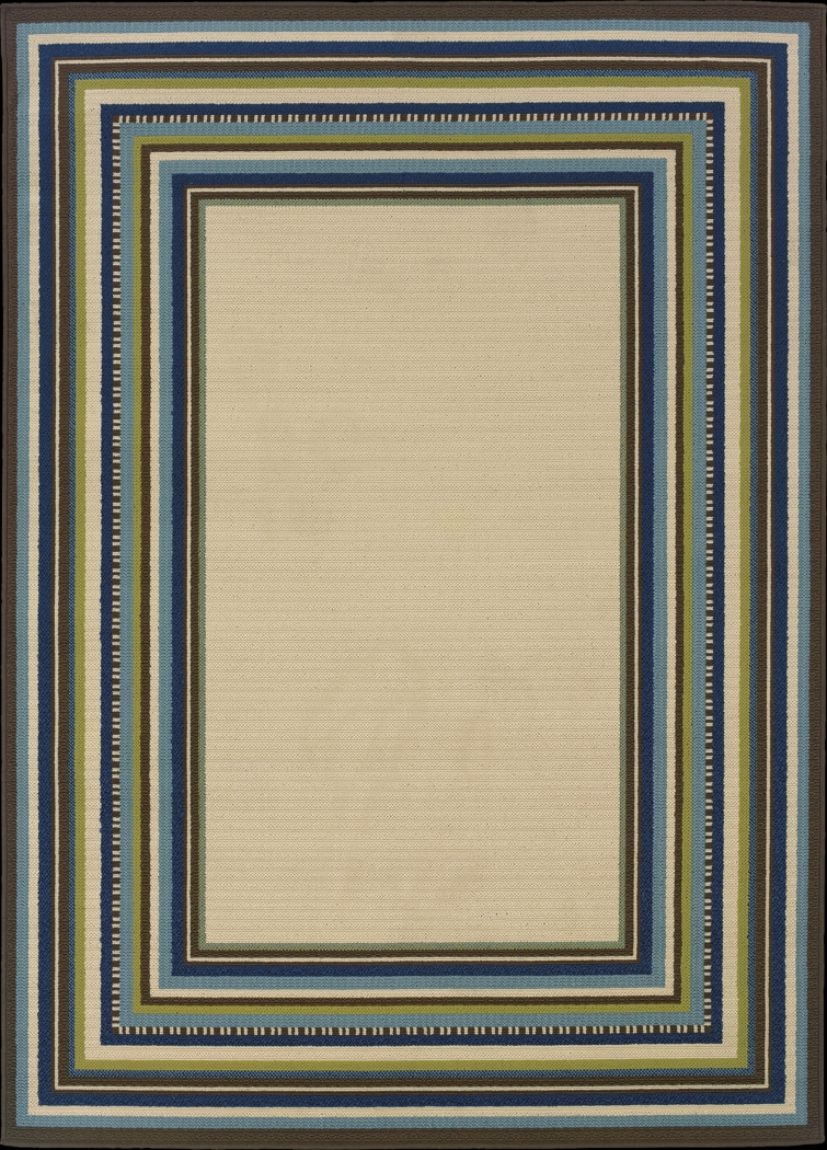 Cerimon Taupe 7'10 x 10'10 Indoor/Outdoor Rug - Thumbnail - Image 1