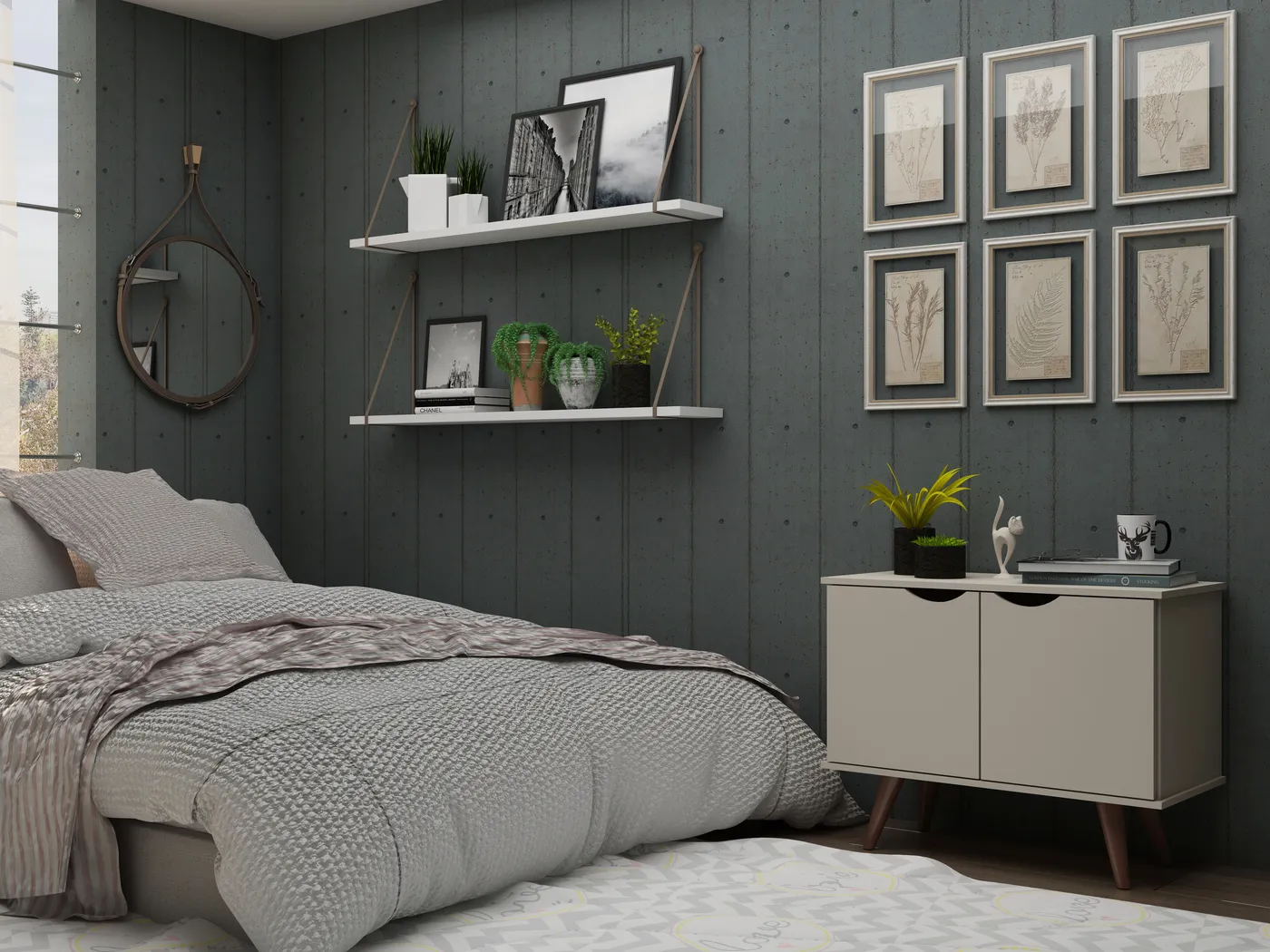 Cerone Beige Accent Cabinet - Thumbnail - Image 8