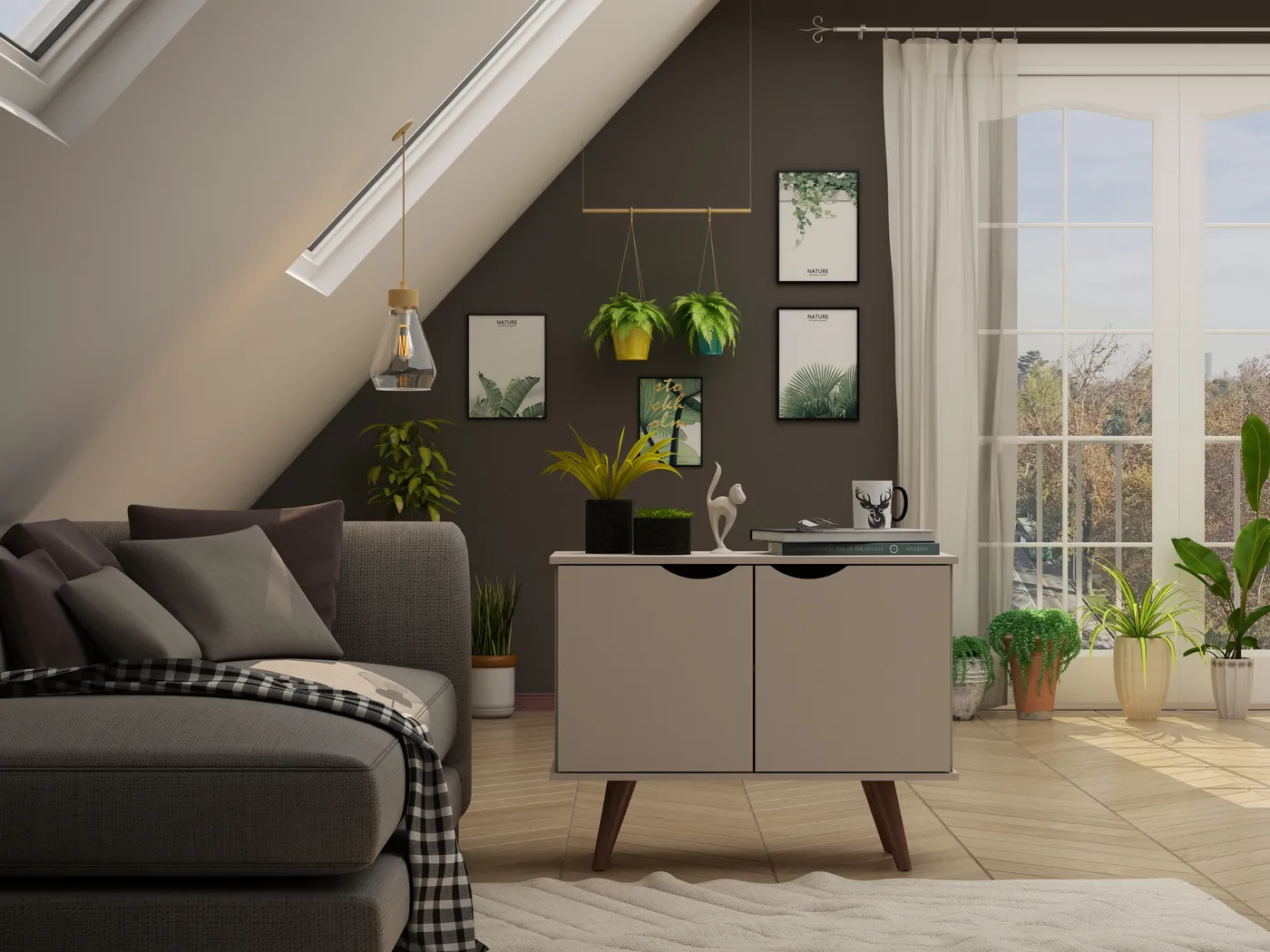 Cerone Beige Accent Cabinet - Thumbnail - Image 9