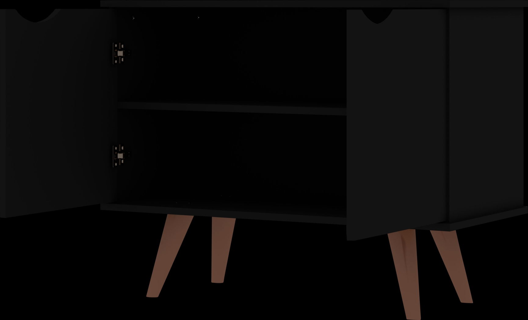Cerone Black Accent Cabinet - Thumbnail - Image 3