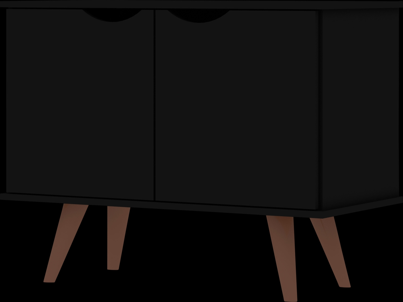 Cerone Black Accent Cabinet - Thumbnail - Image 1