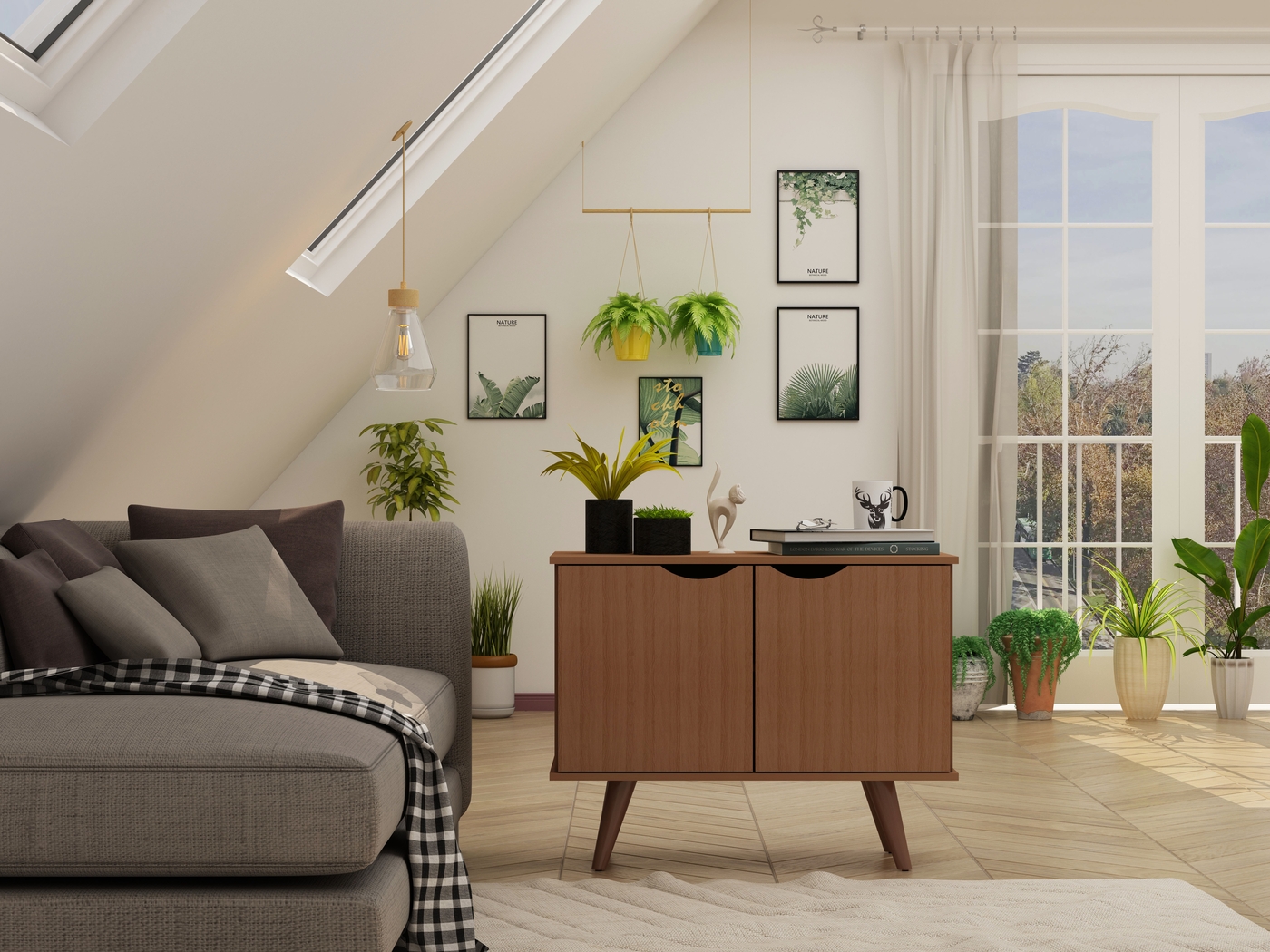 Cerone Red Accent Cabinet - Thumbnail - Image 9