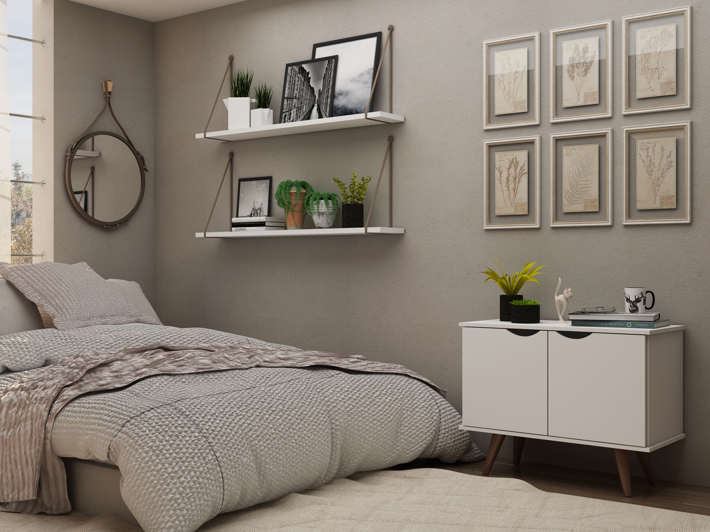 Cerone White Accent Cabinet - Thumbnail - Image 8