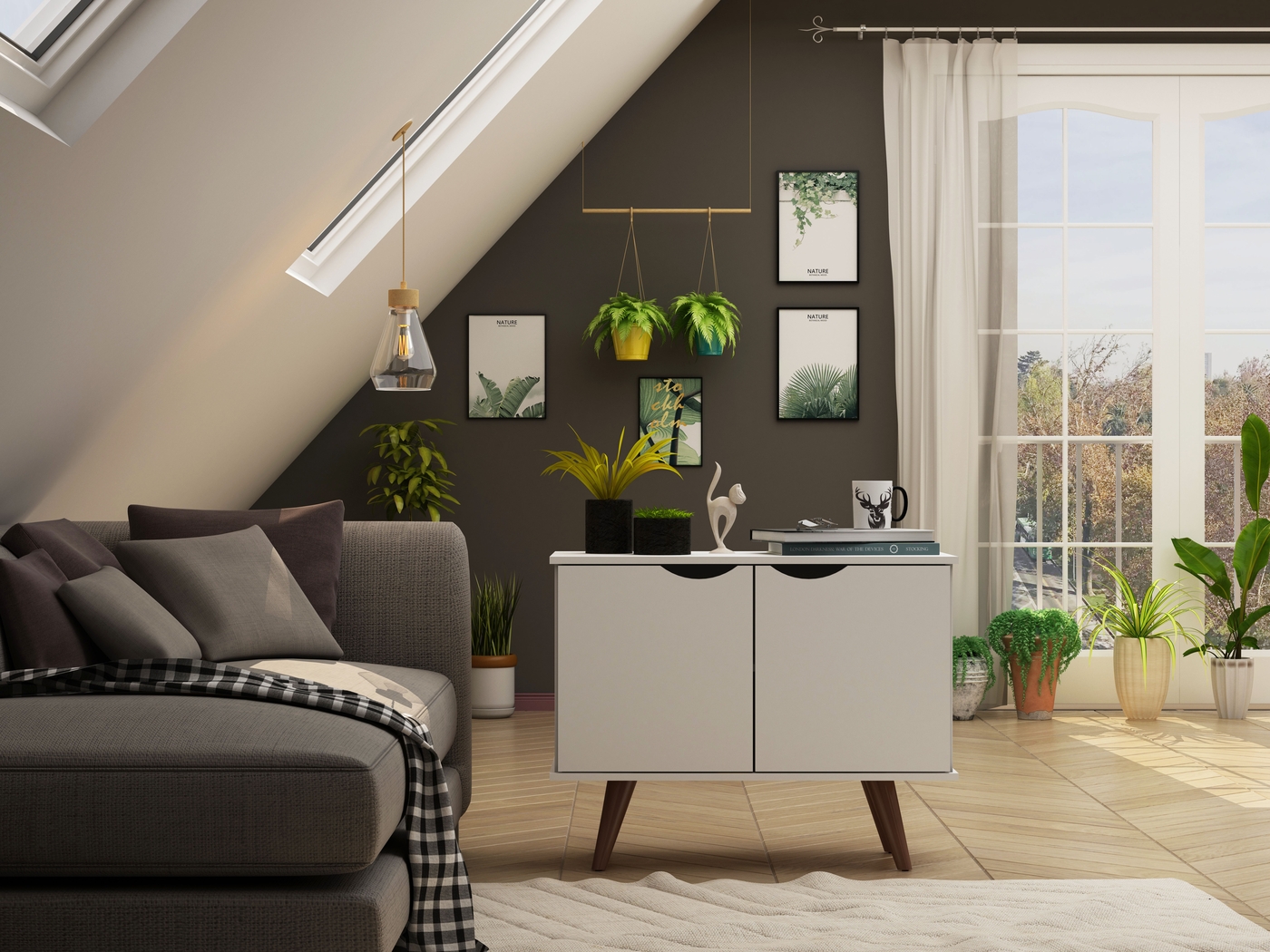 Cerone White Accent Cabinet - Thumbnail - Image 9