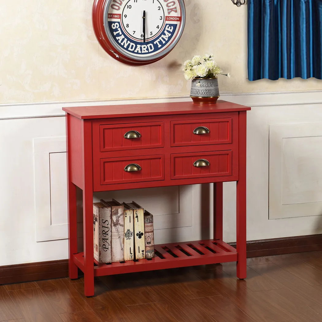 Cerra Red Console Table - Thumbnail - Image 2