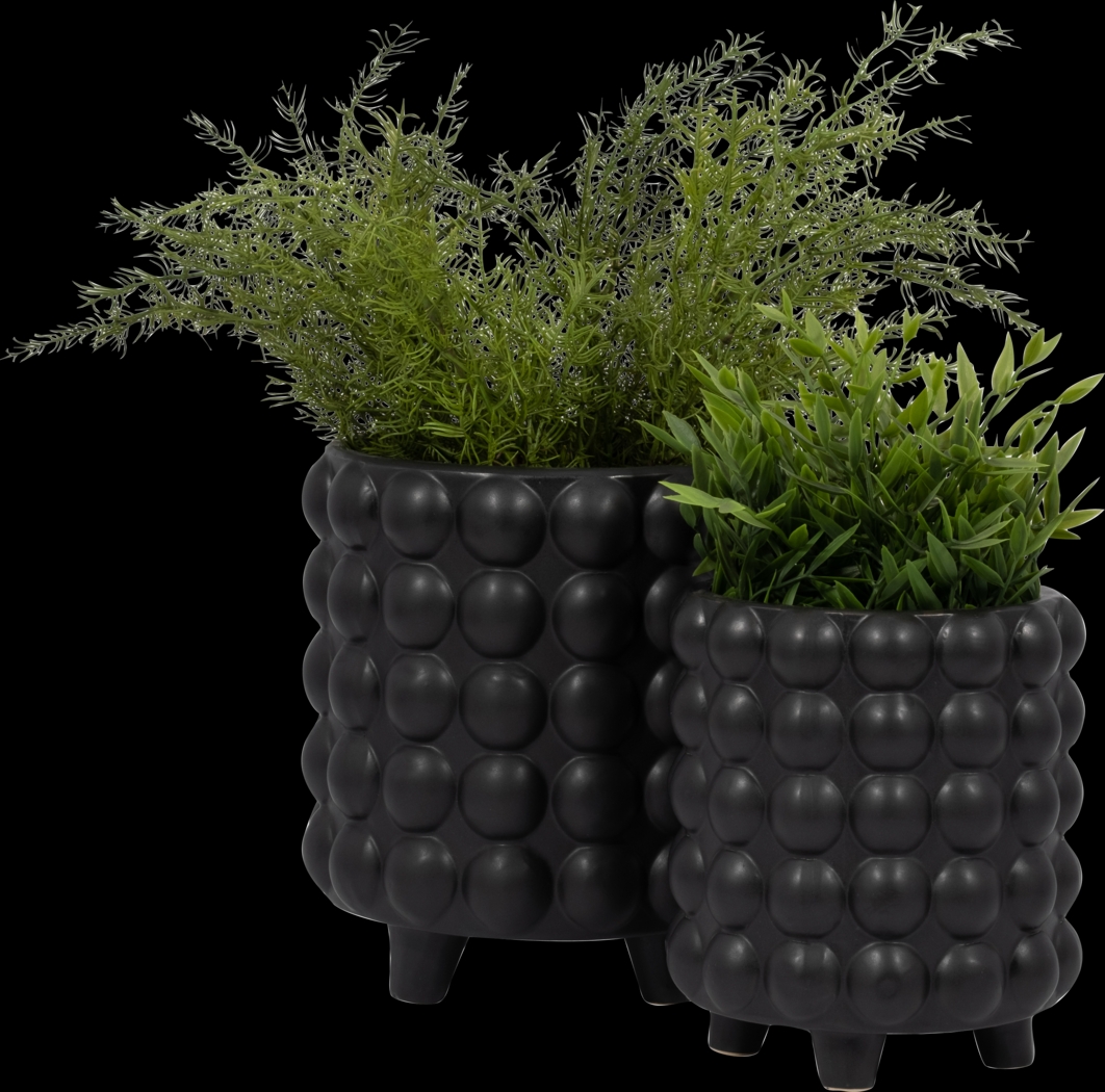 Cerromar Black Planter, Set of 2 - Thumbnail - Image 3