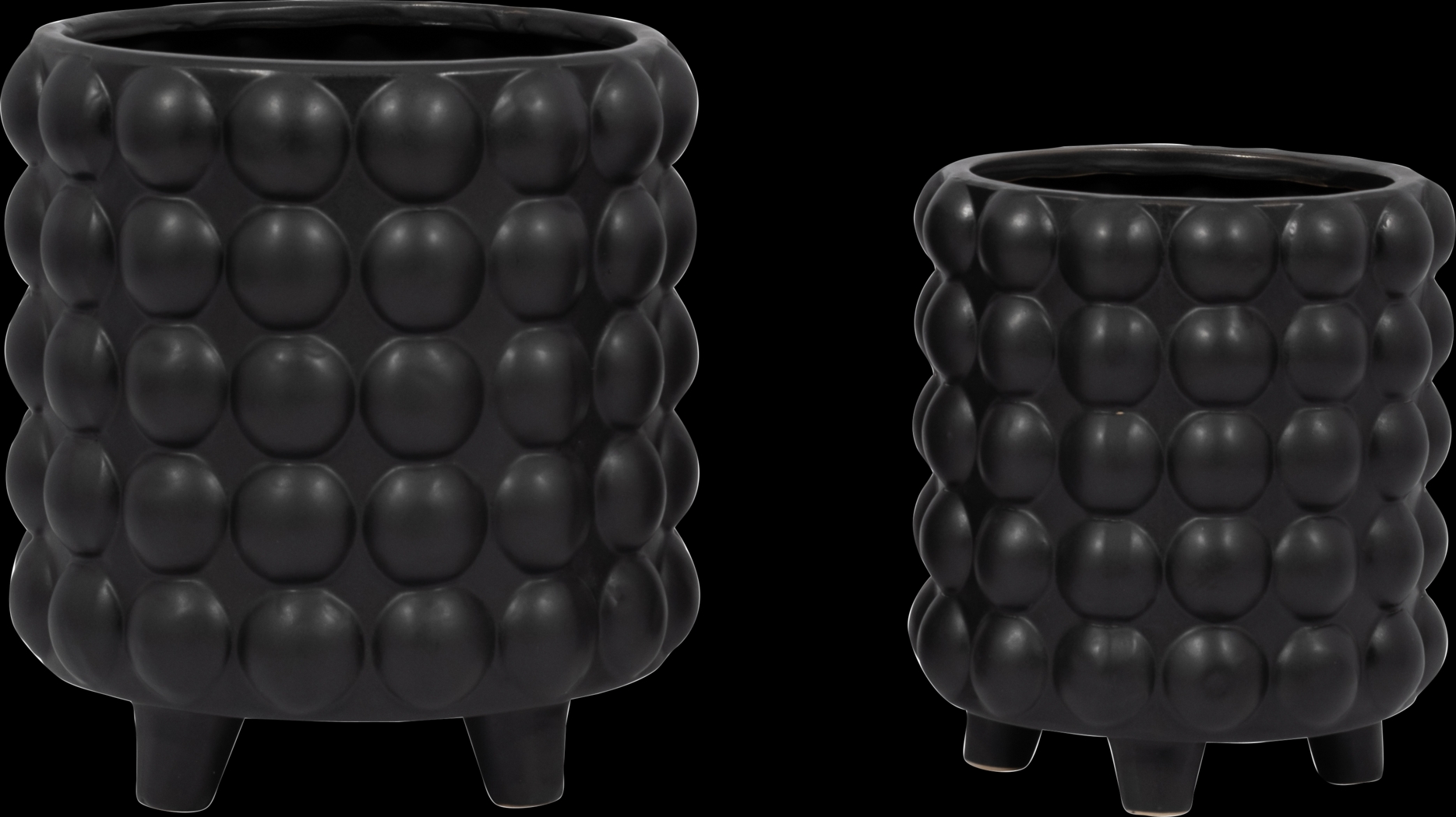 Cerromar Black Planter, Set of 2 - Thumbnail - Image 4