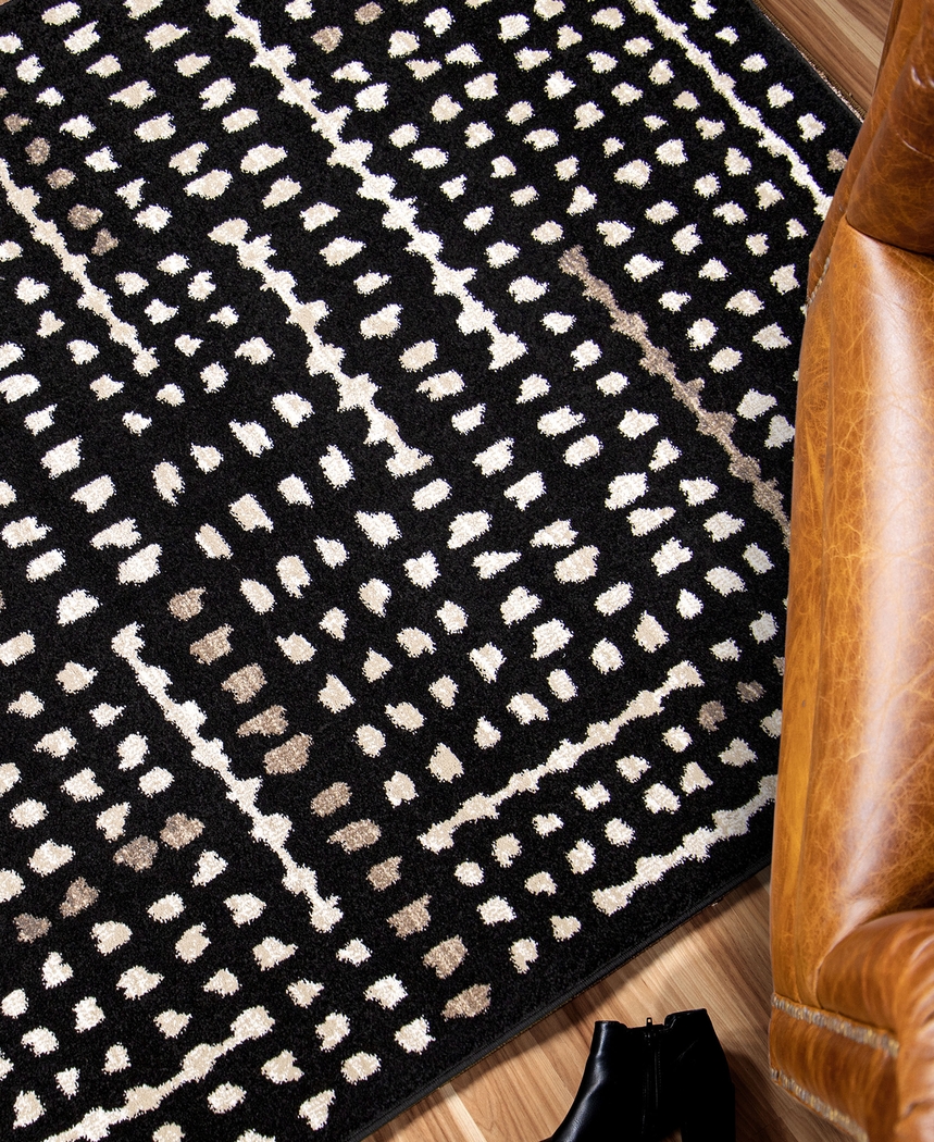 Cerulle Black 5'1 x 7'6 Rug - Thumbnail - Image 4