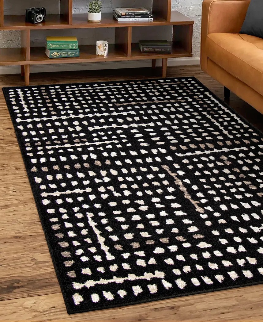 Cerulle Black 7'8 x 10'x10 Rug - Thumbnail - Image 2