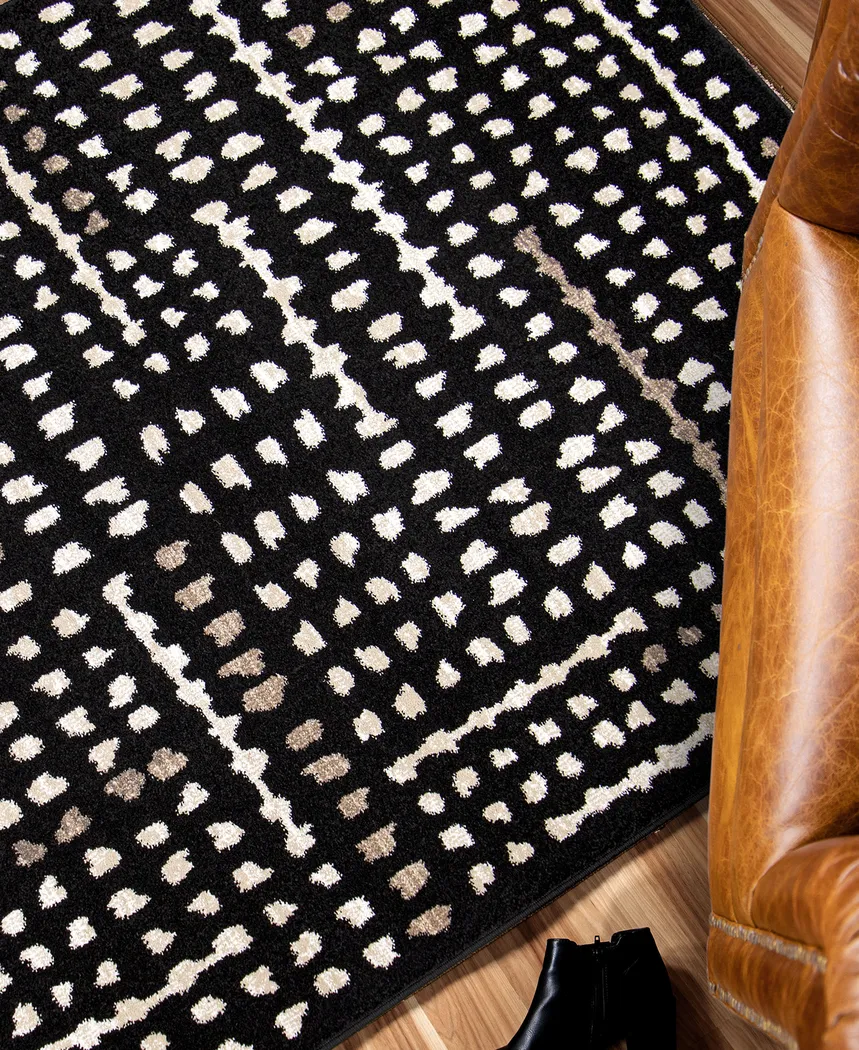 Cerulle Black 7'8 x 10'x10 Rug - Thumbnail - Image 4