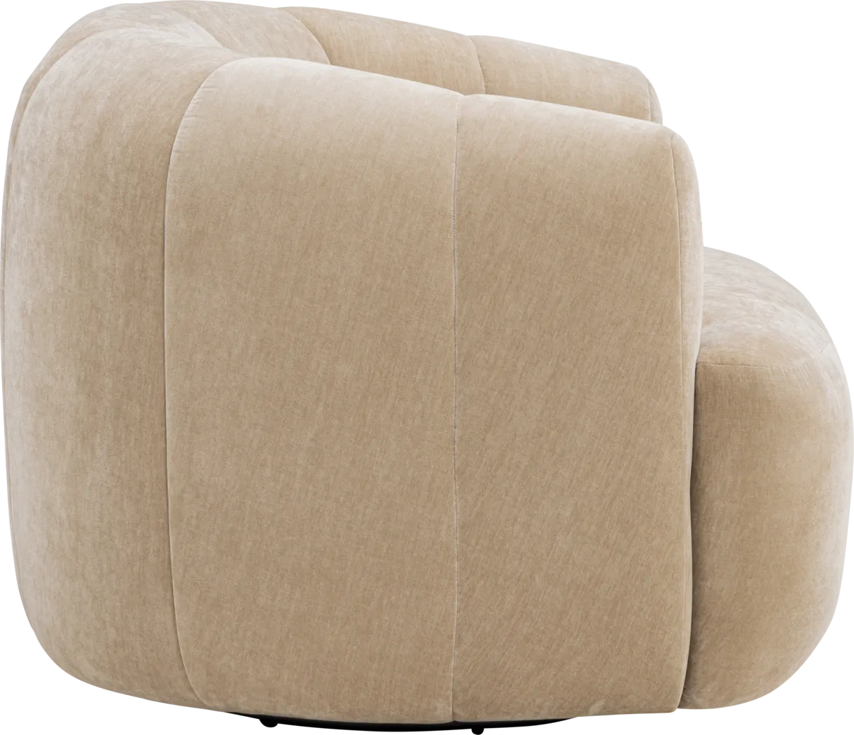 Cerviel Beige Swivel Accent Chair - Image 4