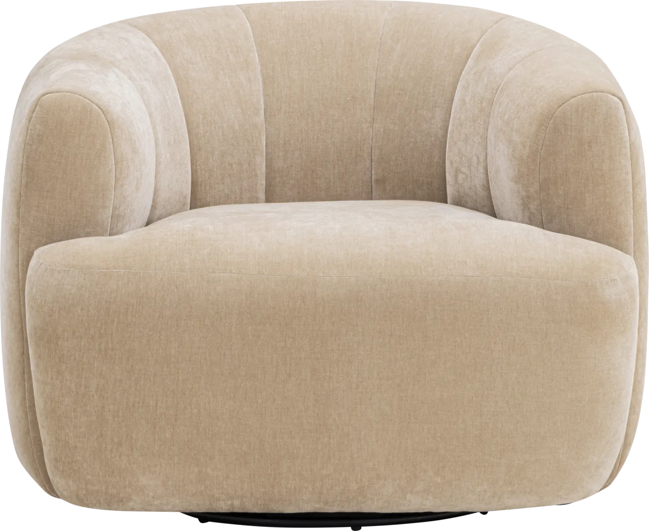 Cerviel Beige Swivel Accent Chair - Image 9