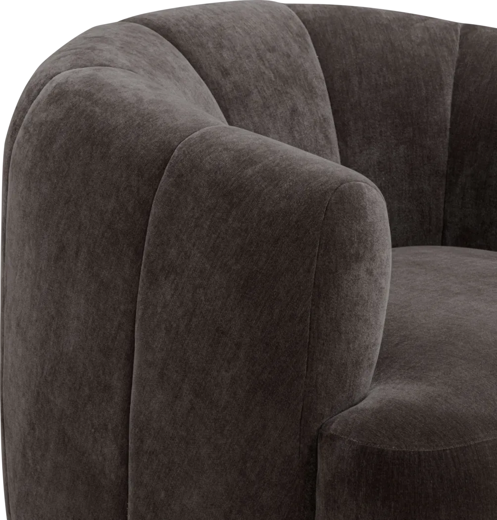 Cerviel Brown Swivel Accent Chair - Image 4