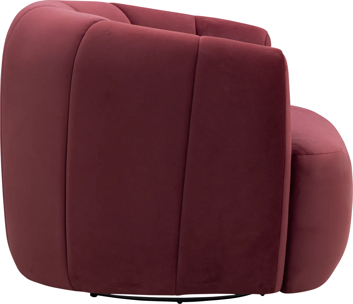 Cerviel Red Swivel Accent Chair - Image 3