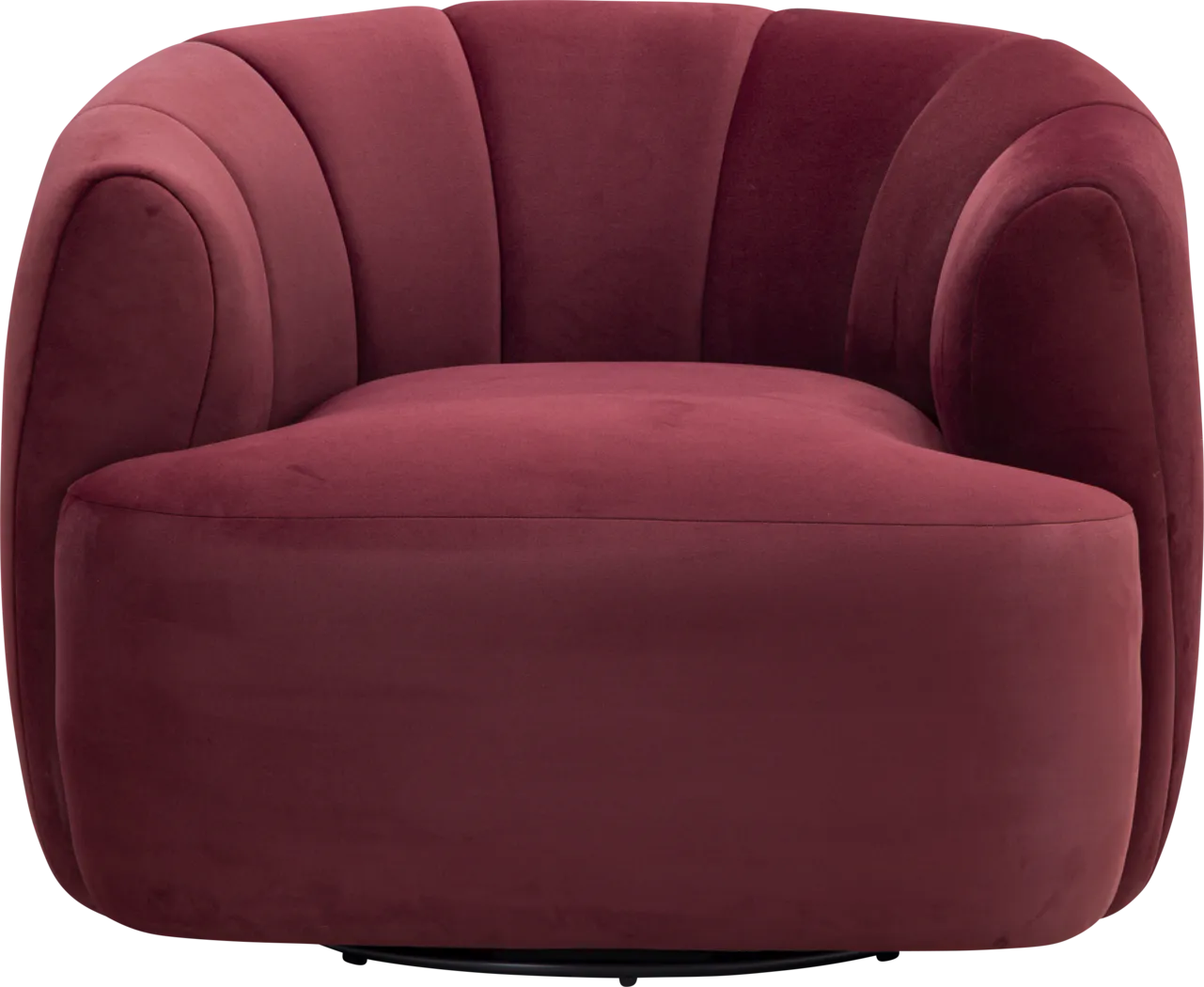 Cerviel Red Swivel Accent Chair - Image 8