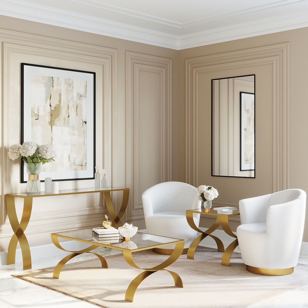 Cesarea White Swivel Chair - Thumbnail - Image 2