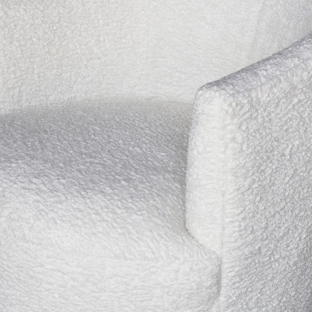Cesarea White Swivel Chair - Thumbnail - Image 5