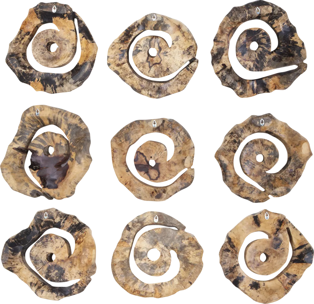 Ceska Brown Wall Decor, Set of 9 - Thumbnail - Image 4