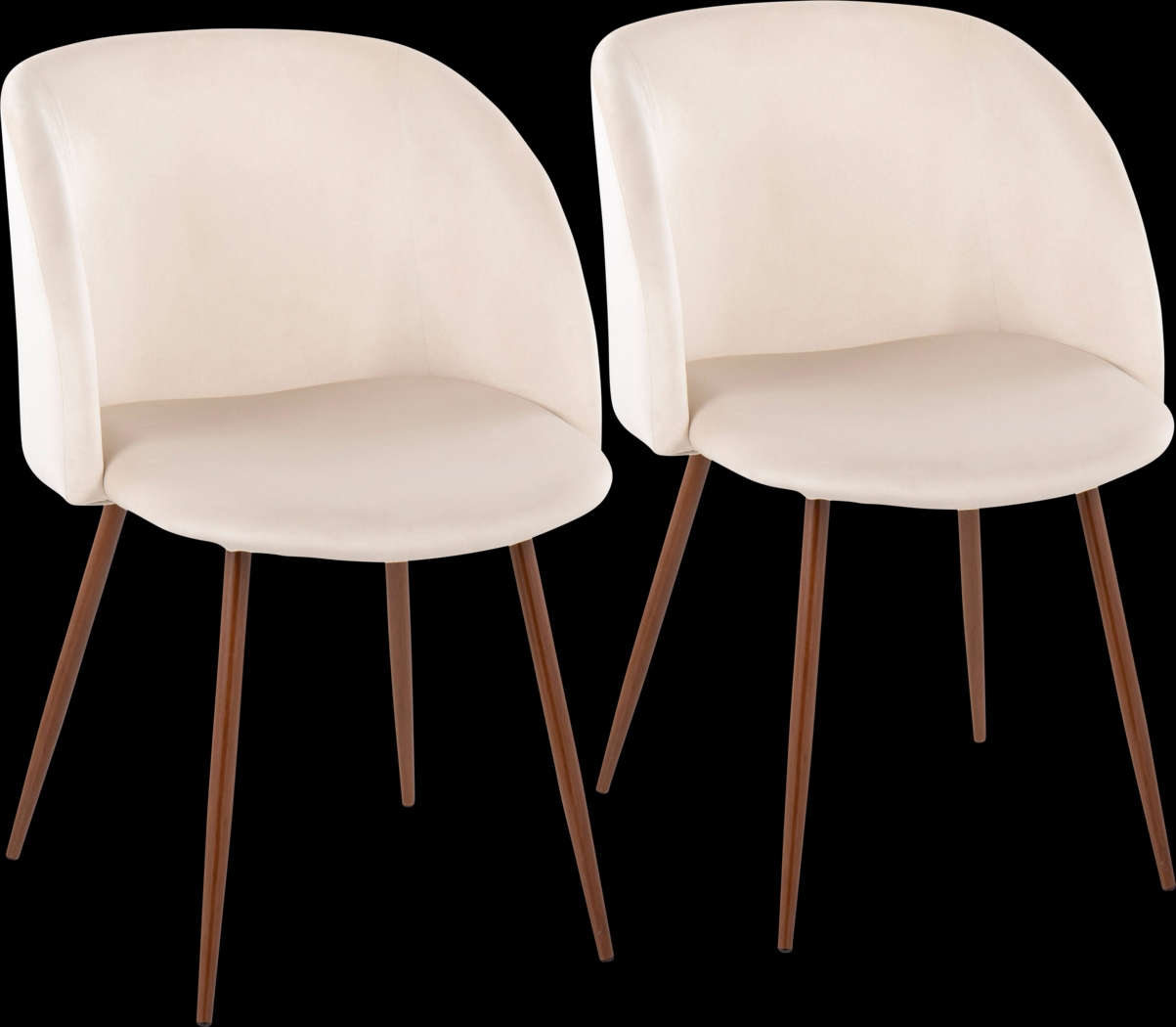 Cesperdes Cream Dining Chair Set of 2 - Thumbnail - Image 1