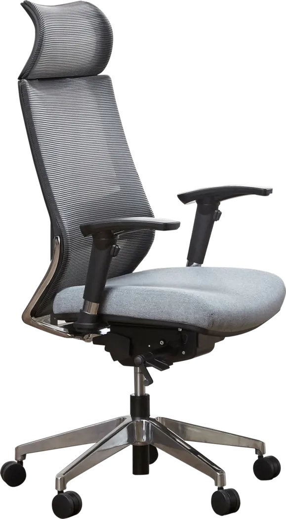 Cessna Gray Office Chair - Thumbnail - Image 1