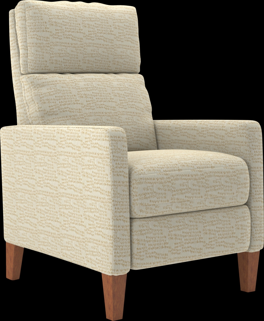 Cetona Beige Push Back Recliner - Thumbnail - Image 1