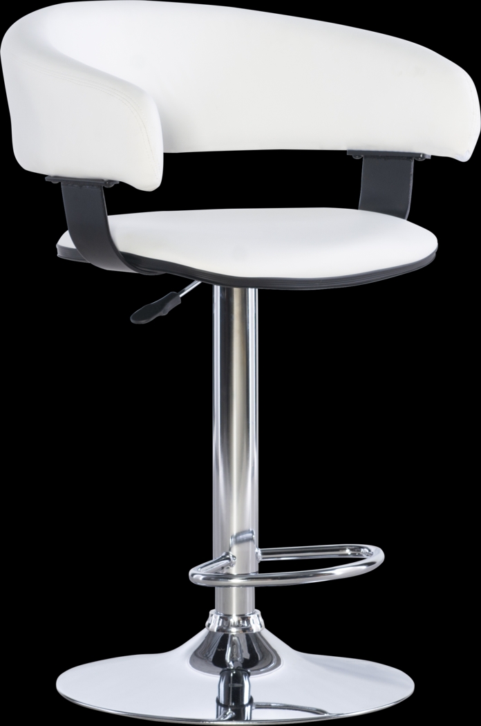 Cetona White Desk Stool - Thumbnail - Image 1