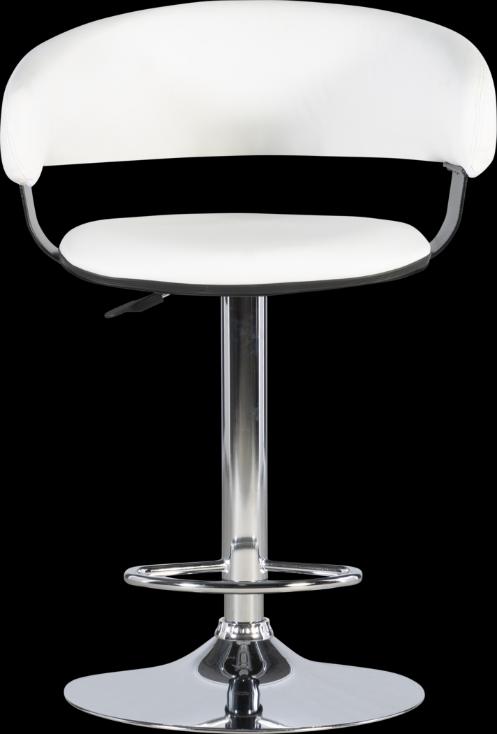 Cetona White Desk Stool - Thumbnail - Image 2