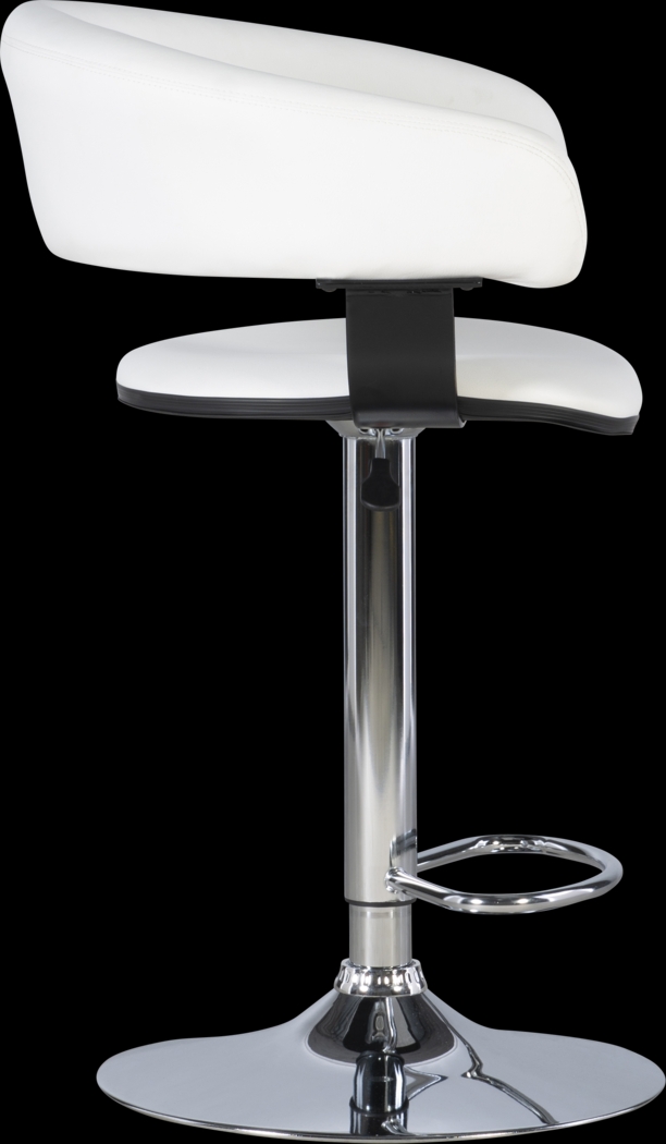 Cetona White Desk Stool - Thumbnail - Image 3