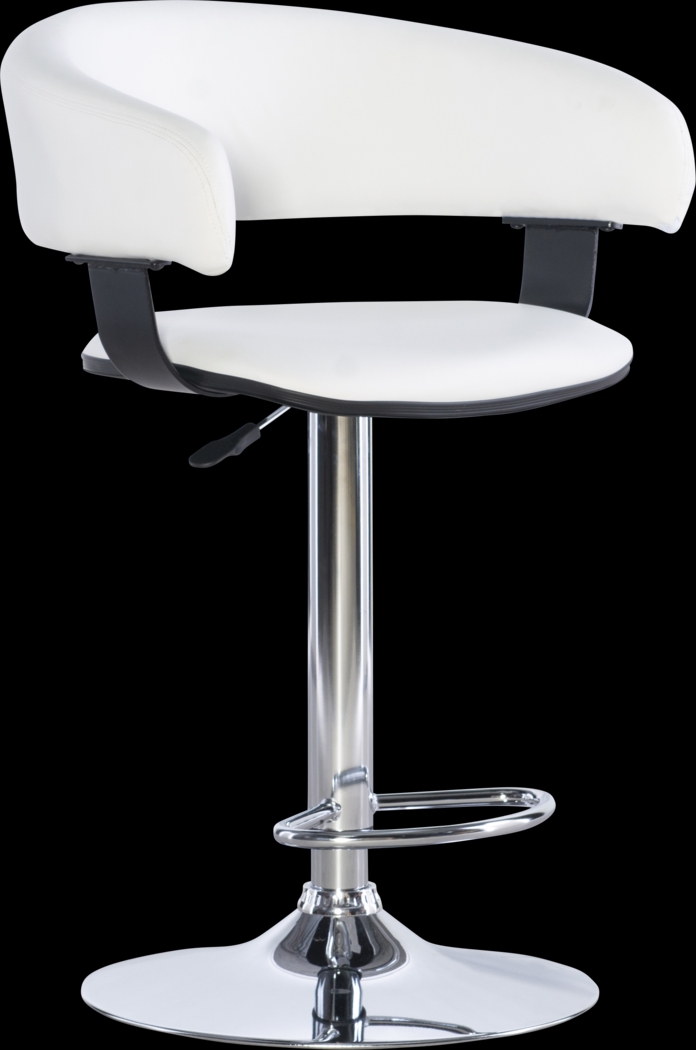 Cetona White Desk Stool - Thumbnail - Image 1