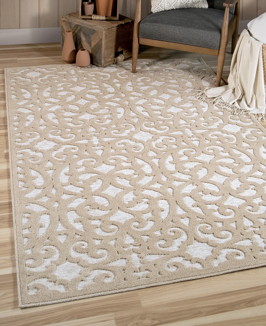 Cexu Beige 5'2 x 7'6 Rug - Thumbnail - Image 2