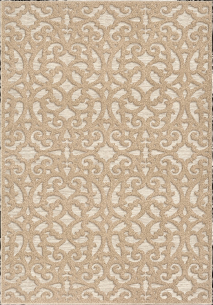 Cexu Beige 5'2 x 7'6 Rug - Thumbnail - Image 1