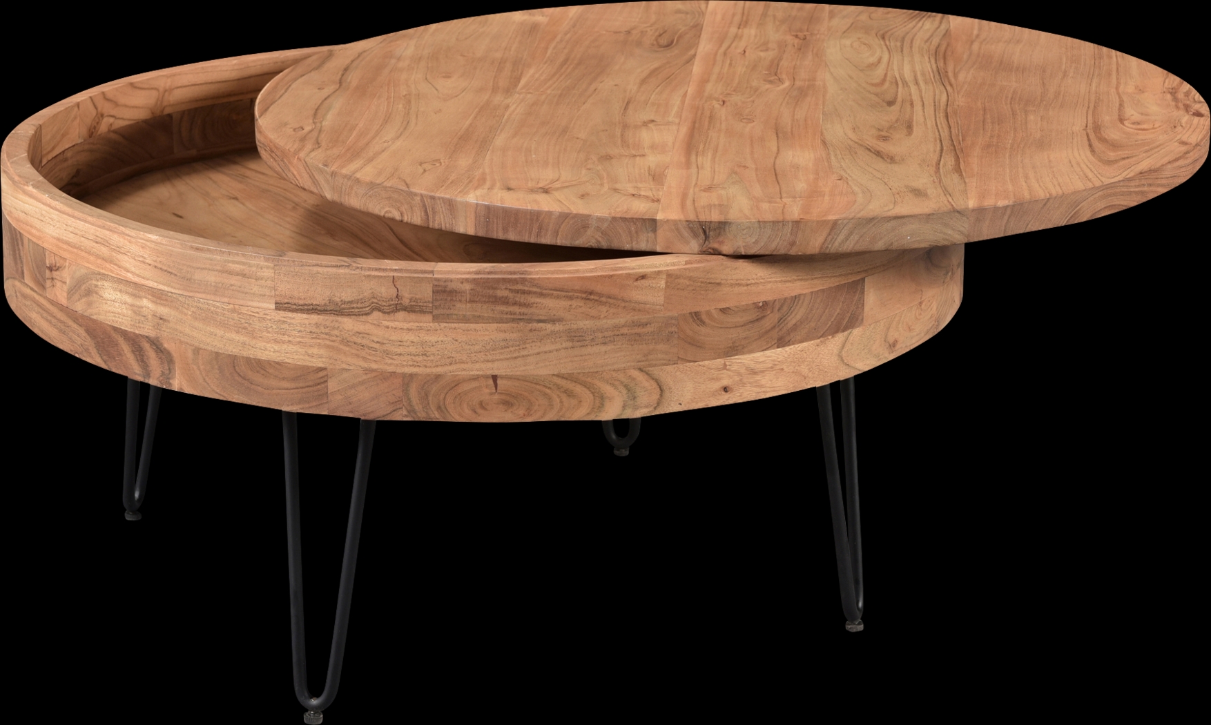 Chadbourne Natural Cocktail Table - Thumbnail - Image 4