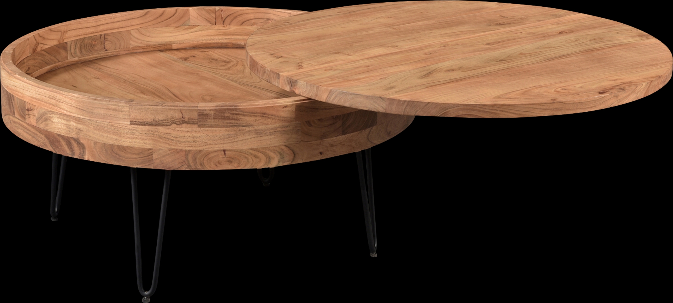 Chadbourne Natural Cocktail Table - Thumbnail - Image 5