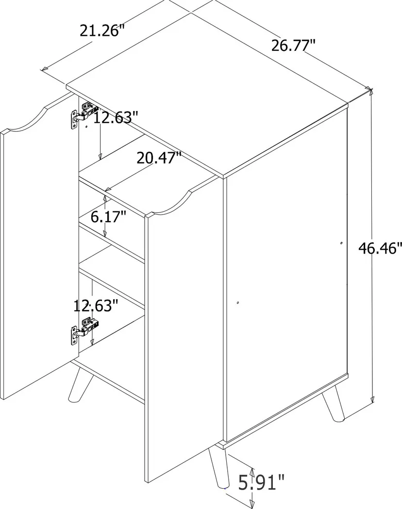 Chadford Beige Accent Cabinet - Thumbnail - Image 10