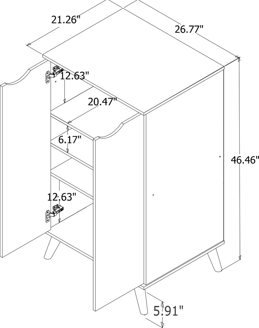 Chadford Maple Accent Cabinet - Thumbnail - Image 10