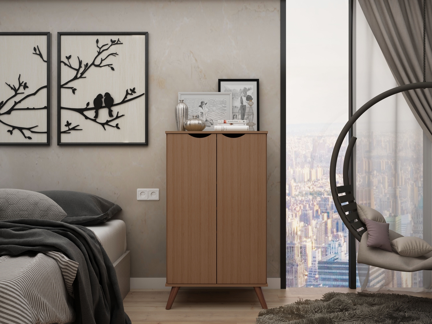 Chadford Red Accent Cabinet - Thumbnail - Image 8