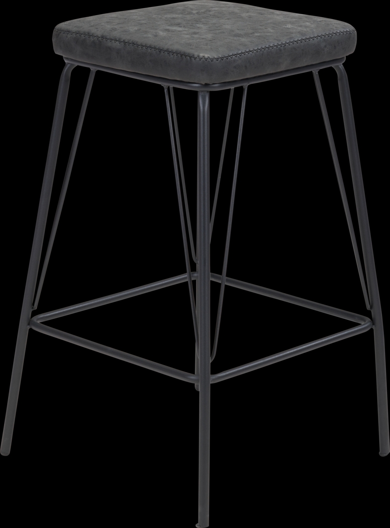 Chadron Black Bar Height Stool, Set of 2 - Thumbnail - Image 4