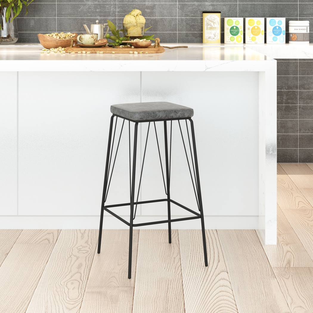 Chadron Black Counter Height Stool, Set of 2 - Thumbnail - Image 3