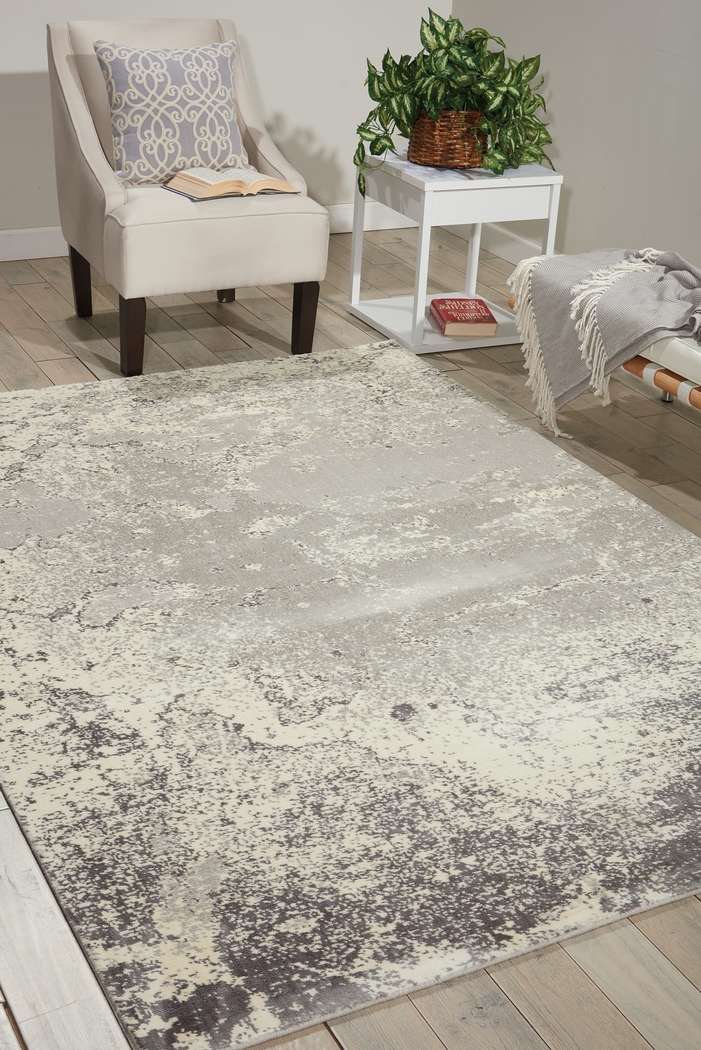 Chaila Gray 5'6 x 8' Rug - Thumbnail - Image 4