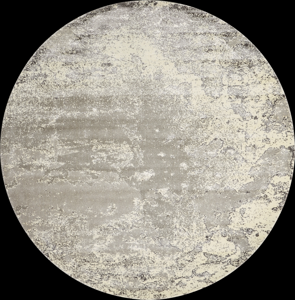 Chaila Gray 8' Round Rug - Thumbnail - Image 1