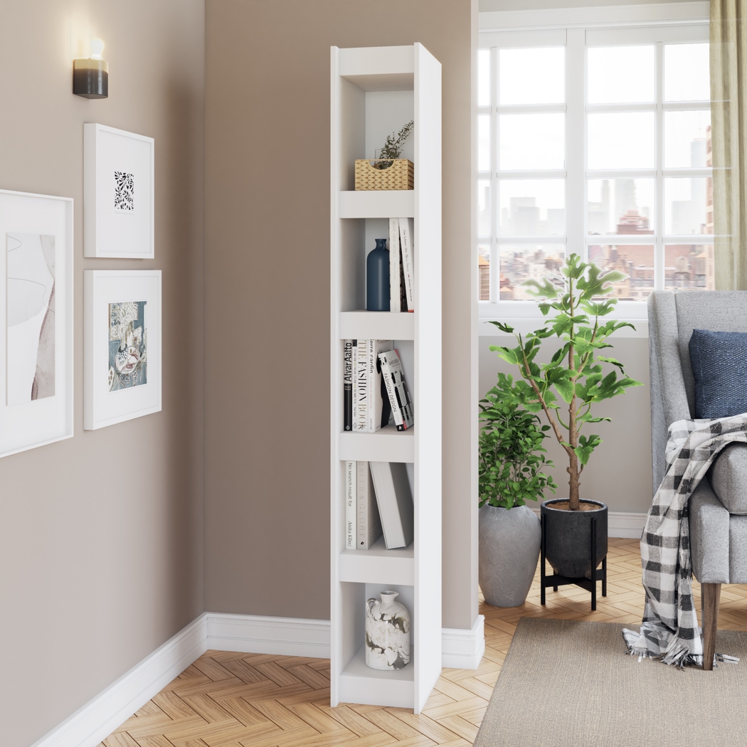 Chaisson White Bookcase - Thumbnail - Image 2