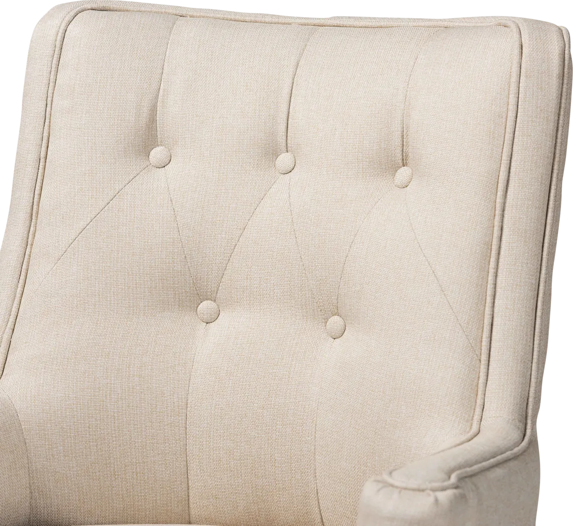 Chalfant Beige Barstool, Set of 2 - Thumbnail - Image 4