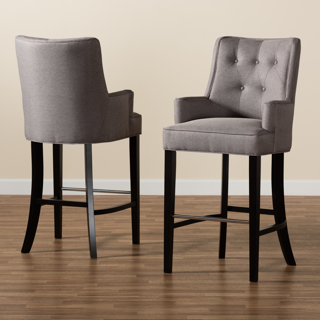 Chalfant Gray Barstool, Set of 2 - Thumbnail - Image 7