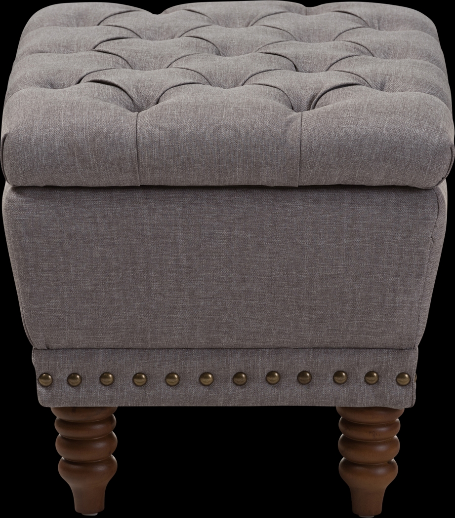 Chalkstonea Light Gray Storage Ottoman - Thumbnail - Image 5