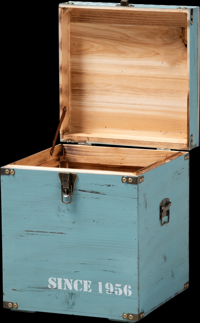 Chalma Blue Ottoman - Thumbnail - Image 3