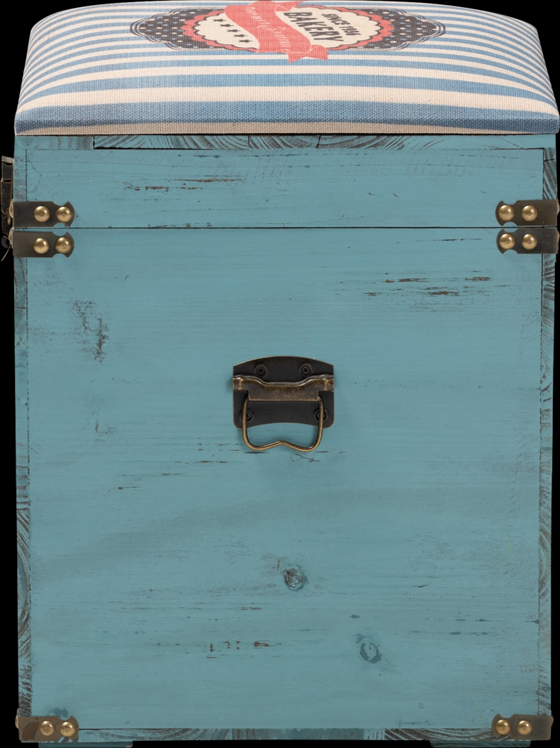 Chalma Blue Ottoman - Thumbnail - Image 5