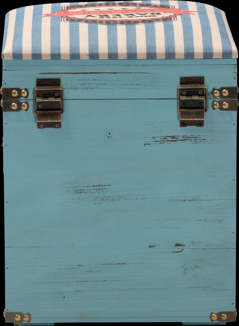 Chalma Blue Ottoman - Thumbnail - Image 6