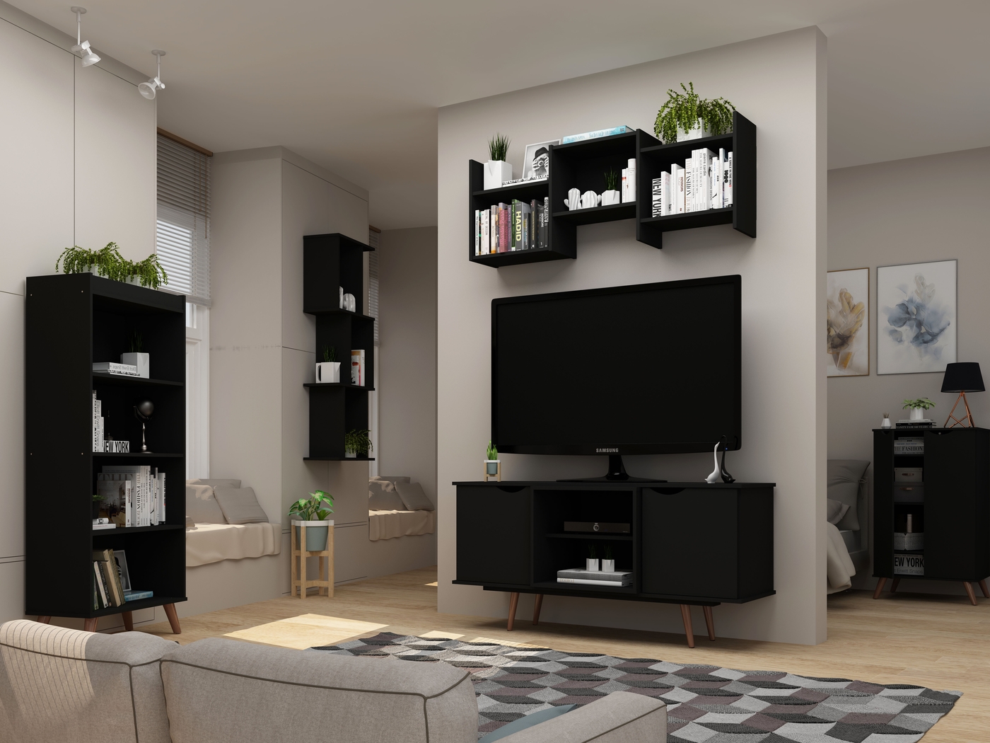 Chalon Black Office Set, 2 Pc - Thumbnail - Image 6